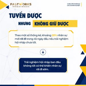 Tuyển được người mới chỉ là bước đầu