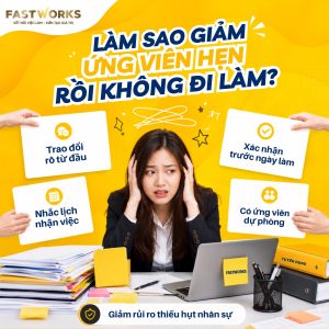 Làm sao giảm ứng viên hẹn rồi không đi làm