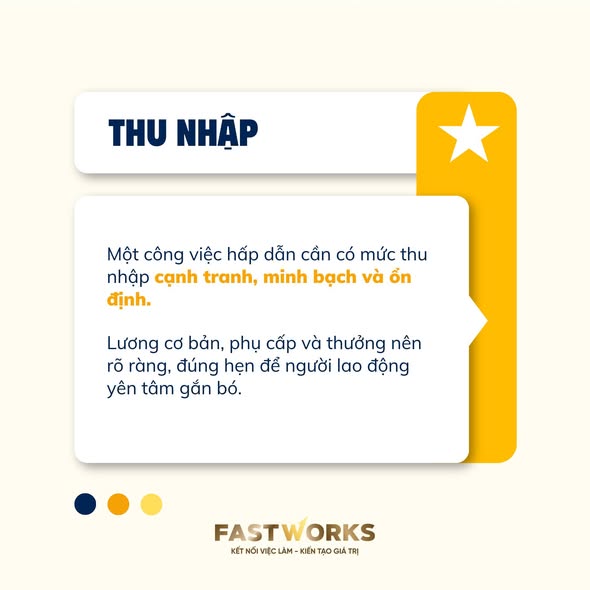 Thu nhập ổn định vẫn là yếu tố được quan tâm hàng đầu
